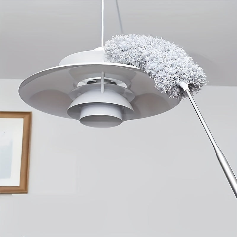 Mustahkam chang tozalash asbobi, cho'ziladigan tutqich va moslashuvchan bosh bilan - Yuqori shiftlar, mebellar va avtomobillar kabi qiyin erlarni tozalash uchun ideal - Yuvilishi va qayta ishlatilishi mumkin