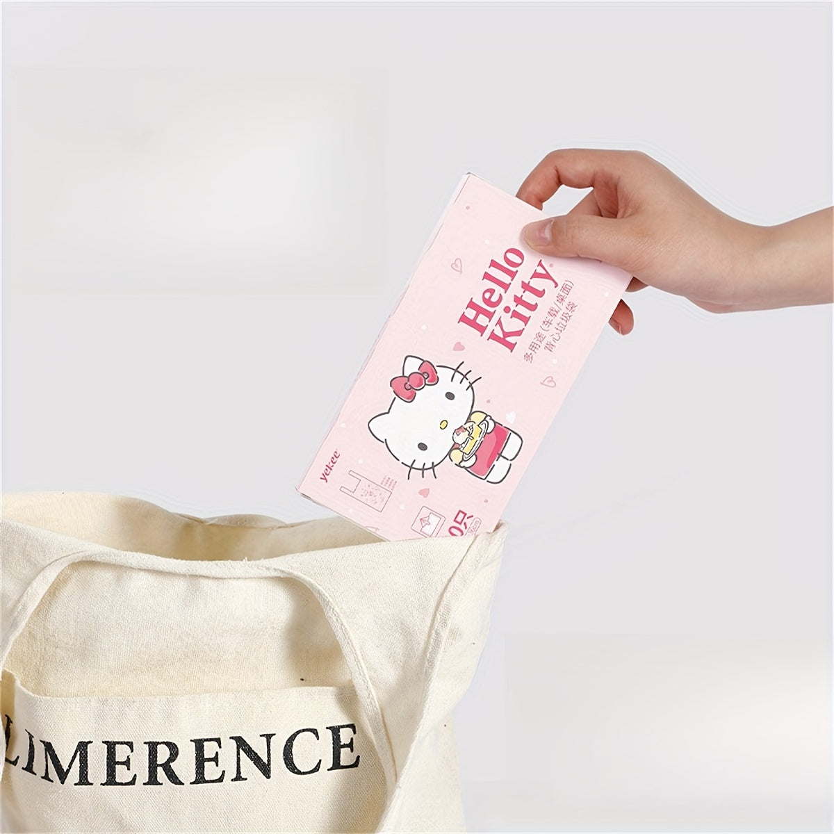 50 Pack Pink Car Trash Bags Mini Plastic Garbage Bags for Travel and Outdoor