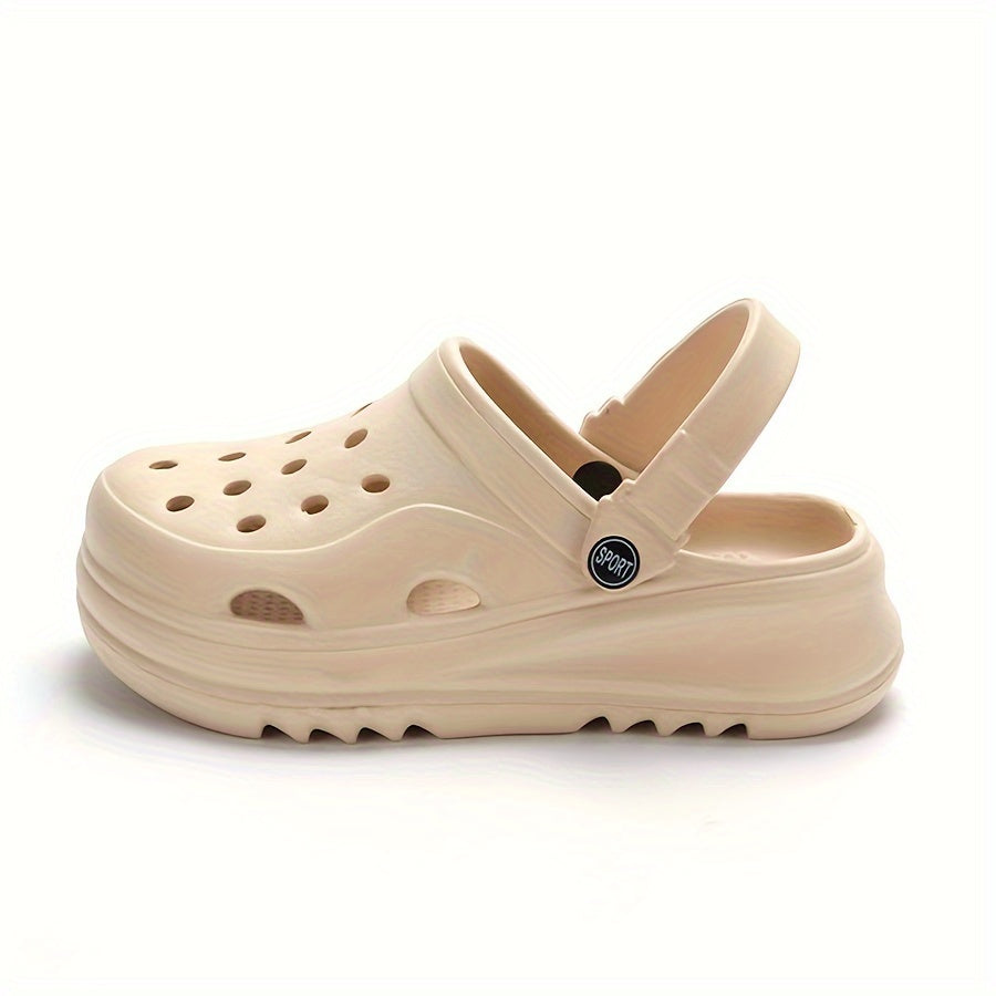 Women's Solid Color Clogs Casual Hollow Out Garden Beach Shoes