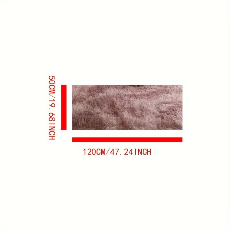 Tie-Dye Area Rug, Fluffy Indoor Carpet, Warm Bedroom and Living Room Floor Mat