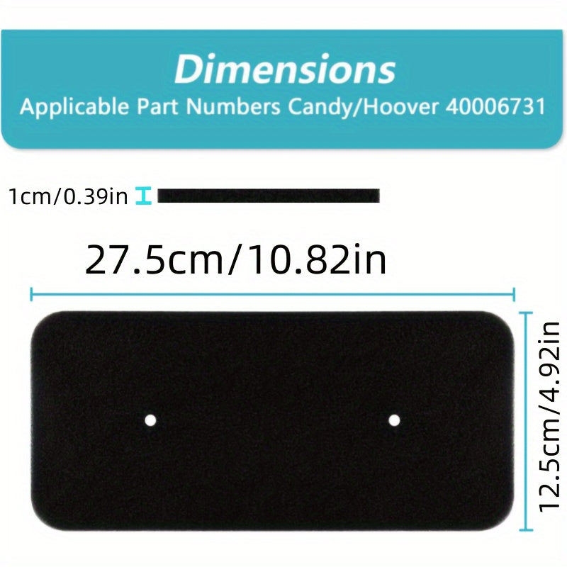 Dryer Filter Replacement Sponge Pad for Heat Pump Dryer 275x125x10mm 2-5pcs