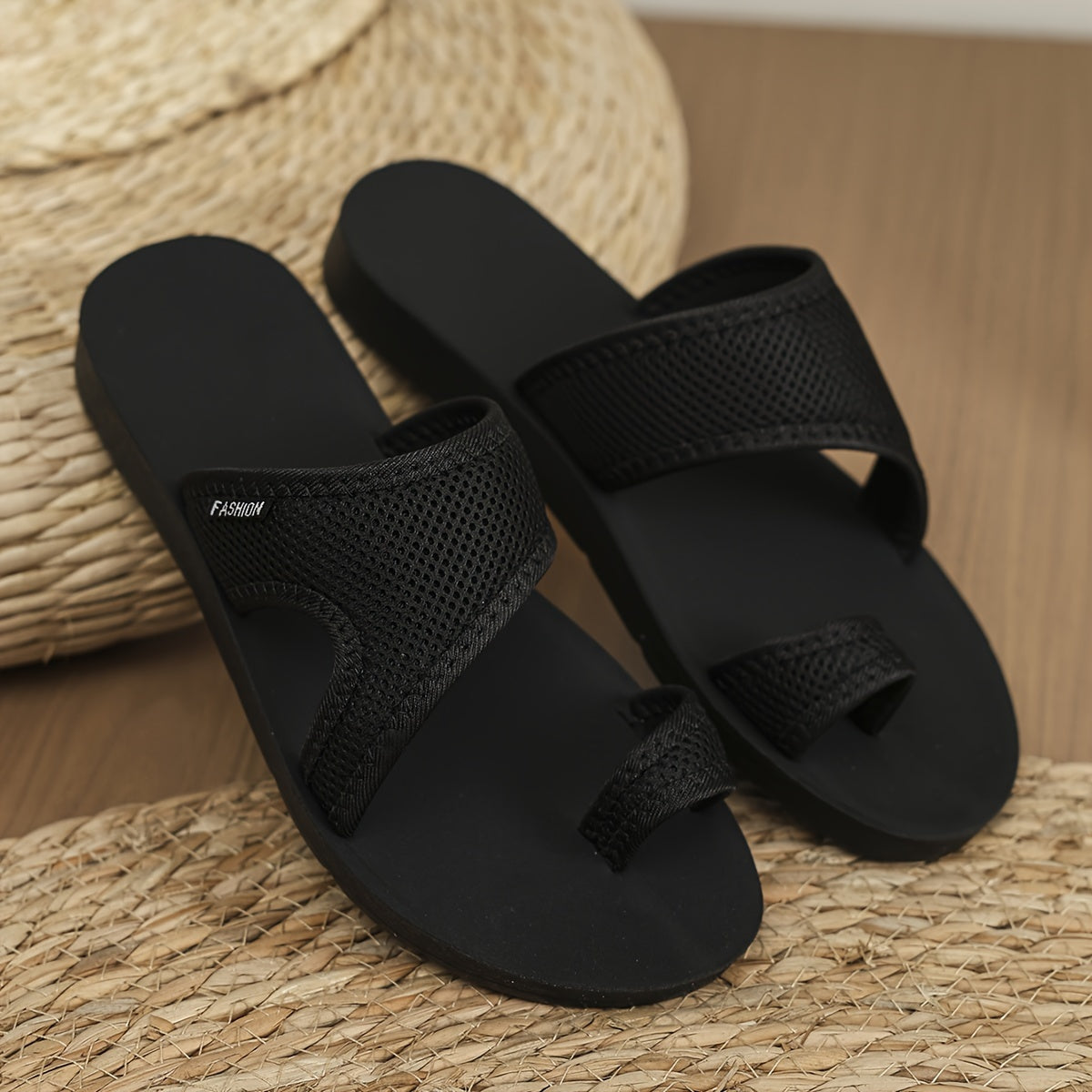 Women's Mesh Slide Sandals Open Toe Flat Comfort for All Seasons