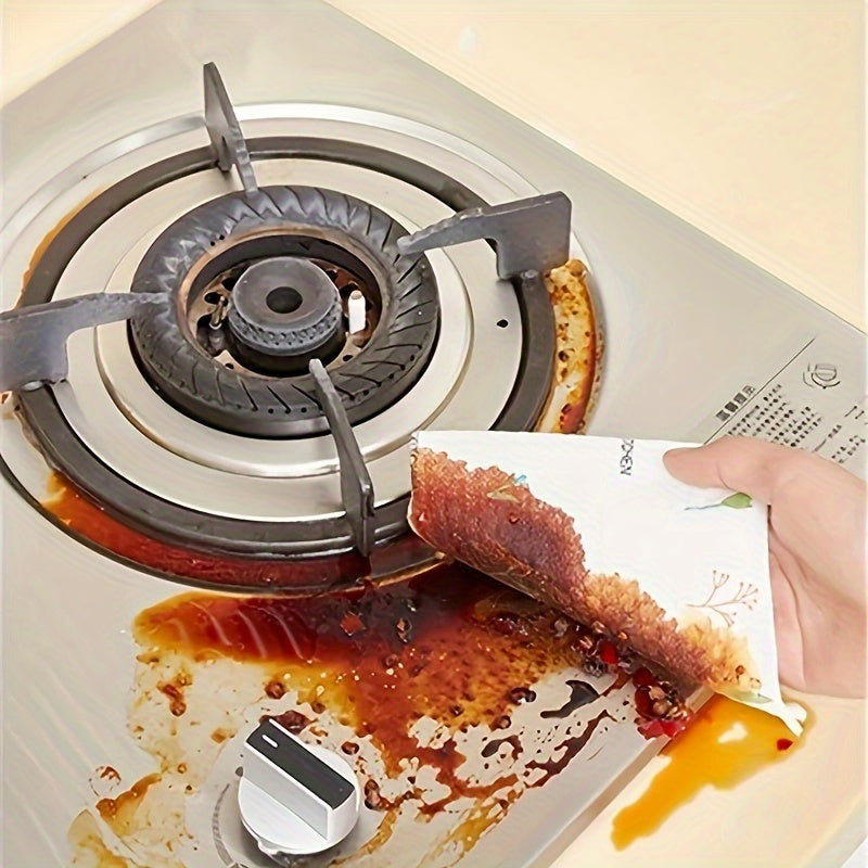 Получите 400 штук сверхбольших одноразовых кухонных полотенец - моющихся и многоразовых, не липких к маслу, посудомоечных тряпок с веселым мультяшным дизайном для легкой уборки дома - с быстрой доставкой!