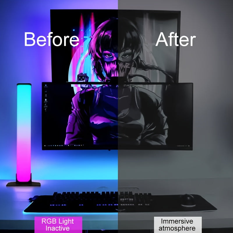 Luces de escritorio LED alimentadas por USB para entusiastas de los juegos y la música, pack de 1 o 2
