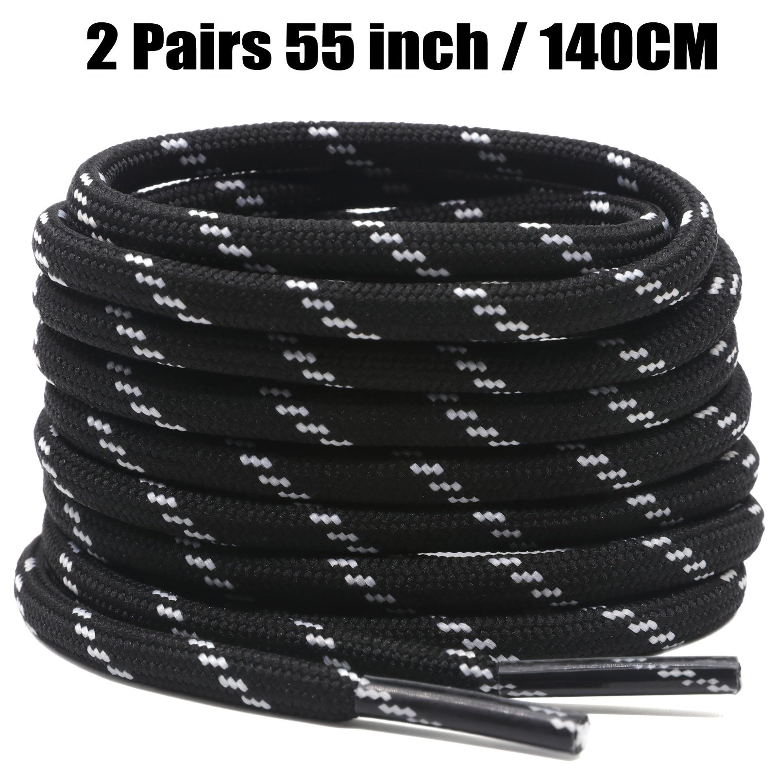 Unisex Thickened Round Climbing Shoe Laces for Hiking and Work Boots