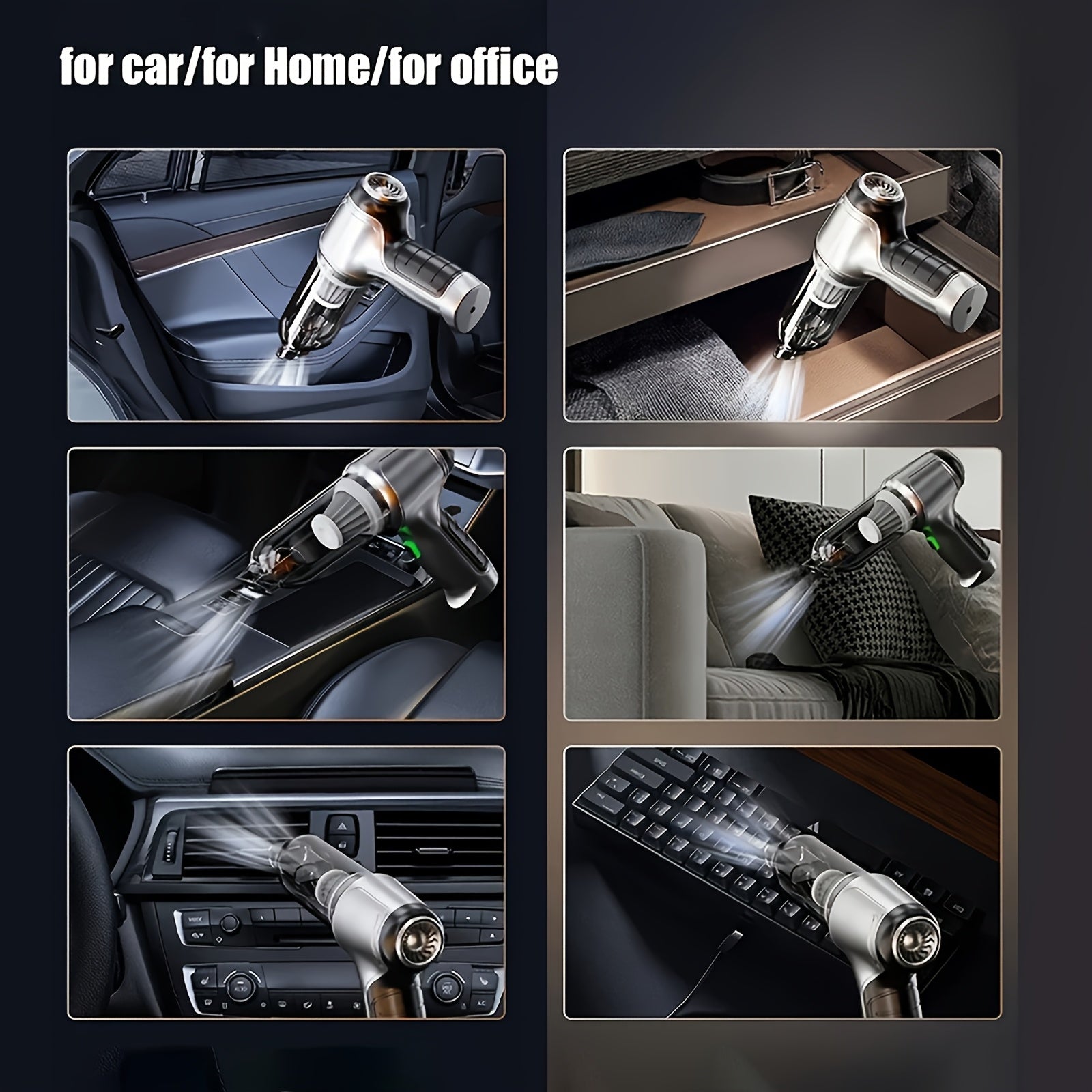 Portable Handheld Vacuum Cleaner 15000PA Suction for Home Car Cleaning