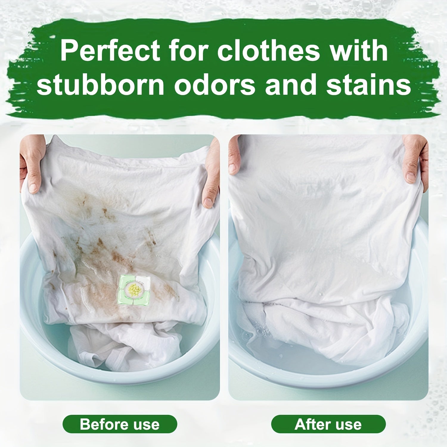 40pcs Camellia Scented Laundry Detergent Pods Long-Lasting Fragrance Water-Activated Formaldehyde-Free