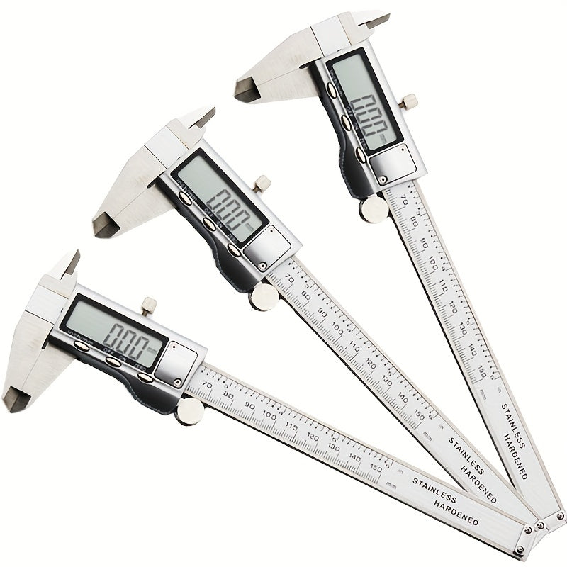 150mm Stainless Steel Digital Caliper with LCD Display for Precise Measurement