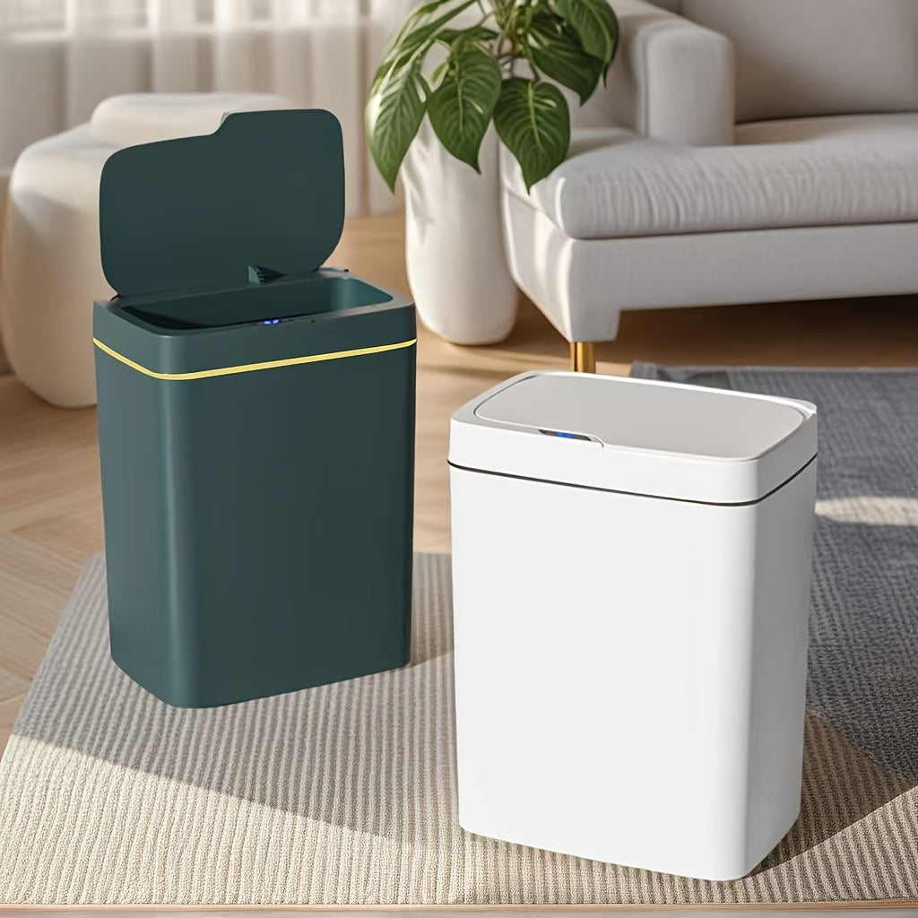 Infraqizil sensing aqlli axlat qutisi uy ofisi maktab uchun yashil oq