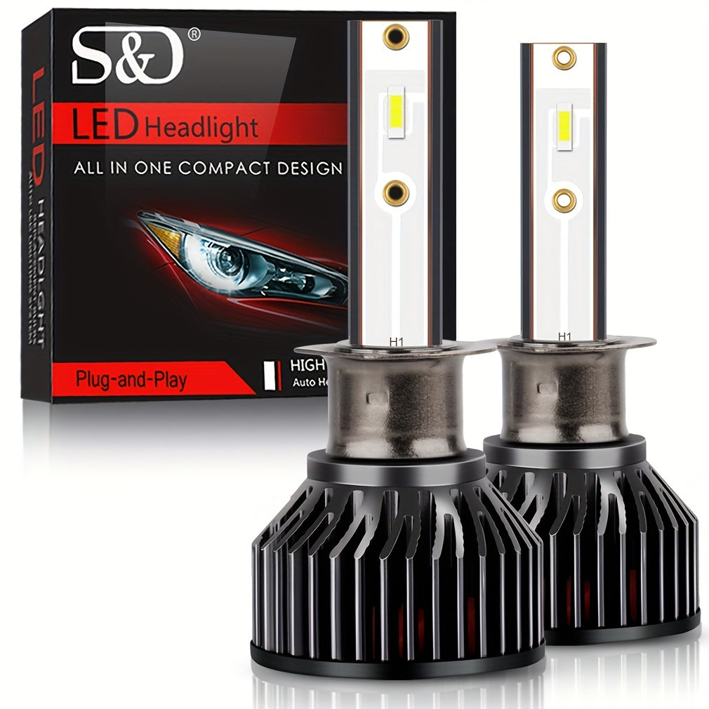 Bombilla de faro LED H4 H7 H11 9005 9006 6000K 60000LM 100W para coche