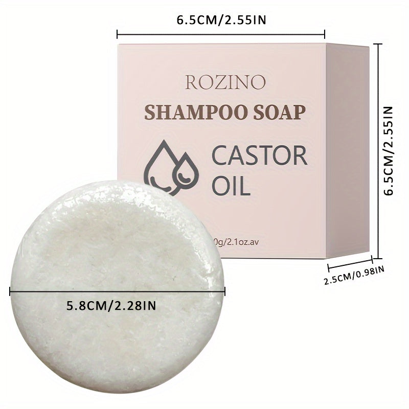 Unisex Castor Oil Shampoo for Oily Scalp and Hair Cleansing Natural Moisturizing
