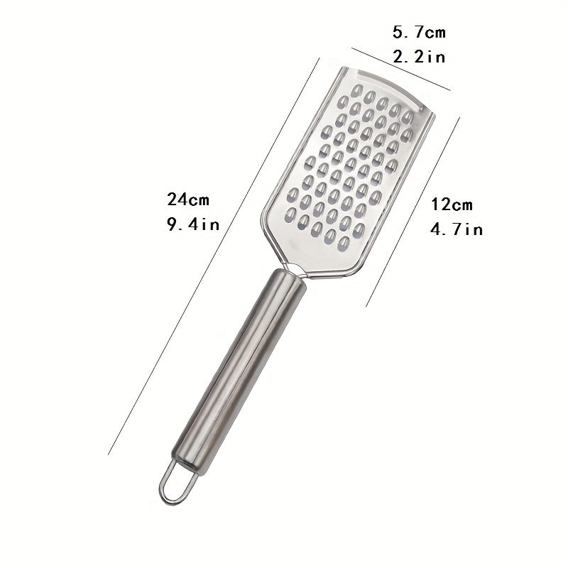 1 pieza de acero inoxidable cortador, rallador y rebanador de queso y mantequilla, herramienta de cocina para cítricos, verduras y frutas