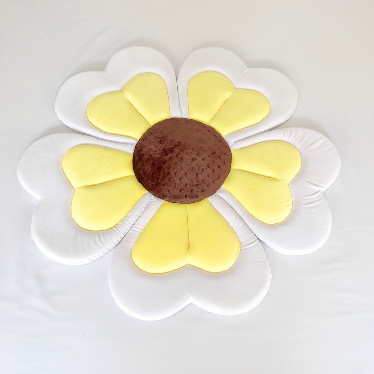 Flower Bath Mat with Cushioned Surface and Multi-Function Design