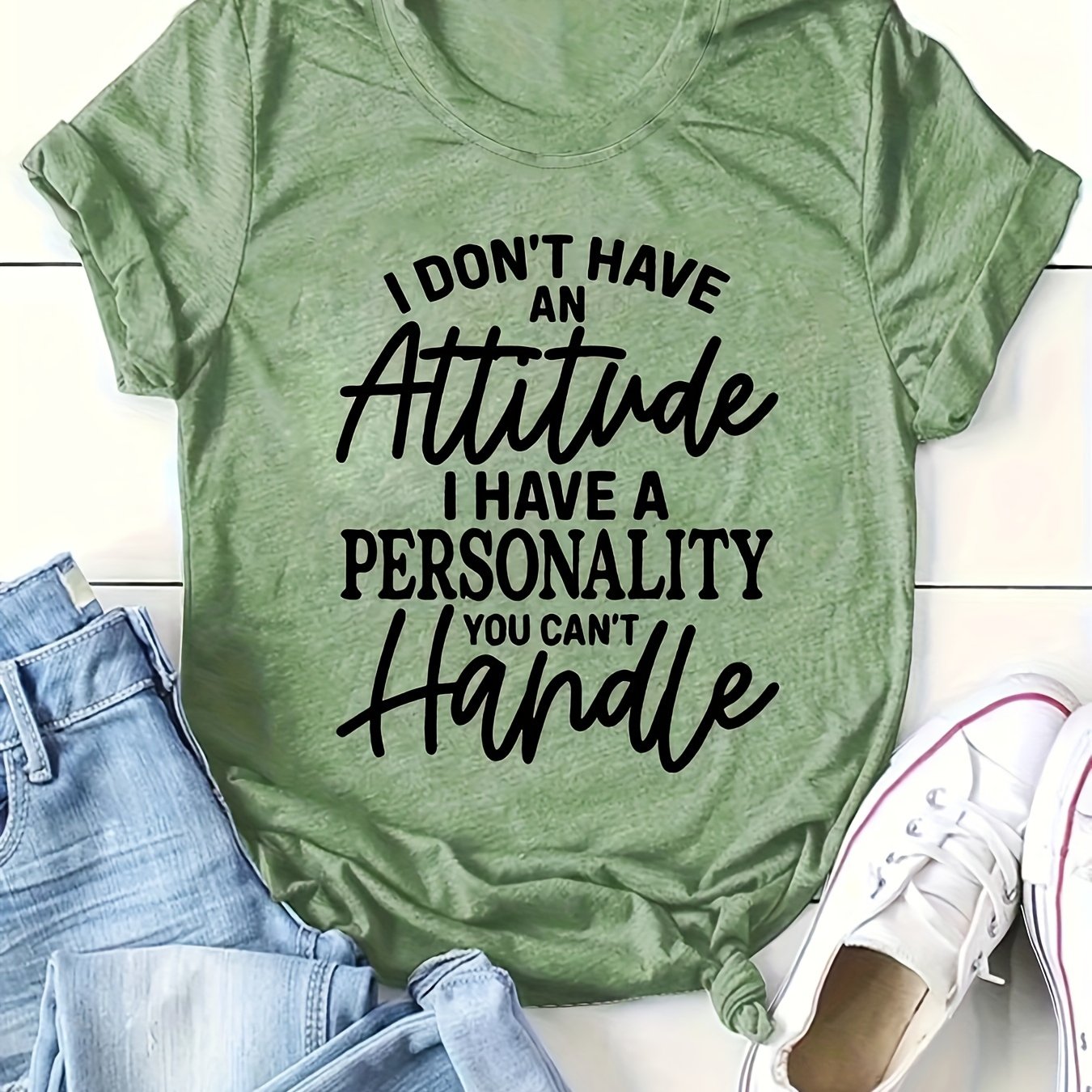 Women's Cotton Short Sleeve Casual T-Shirt with Round Neck