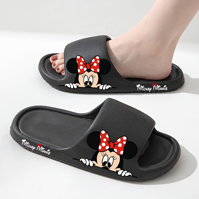 Women’s EVA Summer Slides Non-Slip Beach Flip-Flops White Pink Red Bow