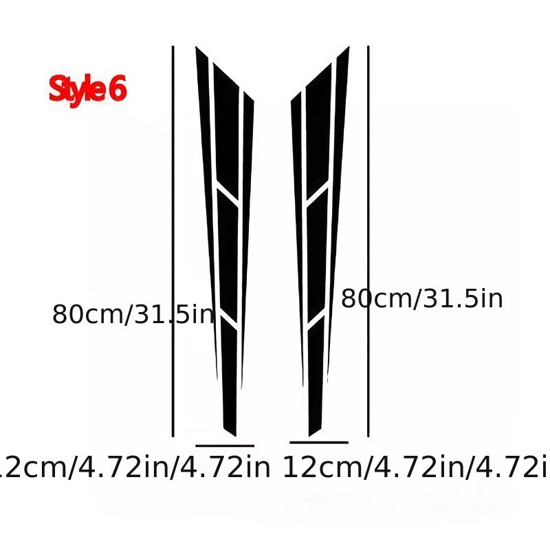 Car Hood Sticker Personalize Stripe Auto Body Decoration Cover Film