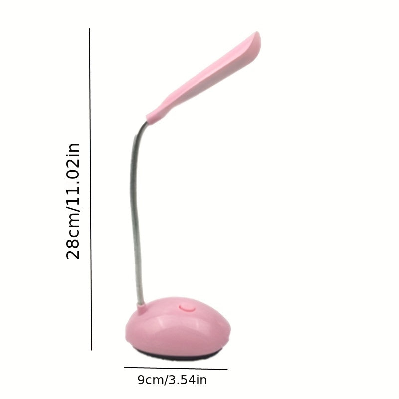 Portable LED Desk Lamp with 4 Colors Eye Protection Reading Light Battery Powered