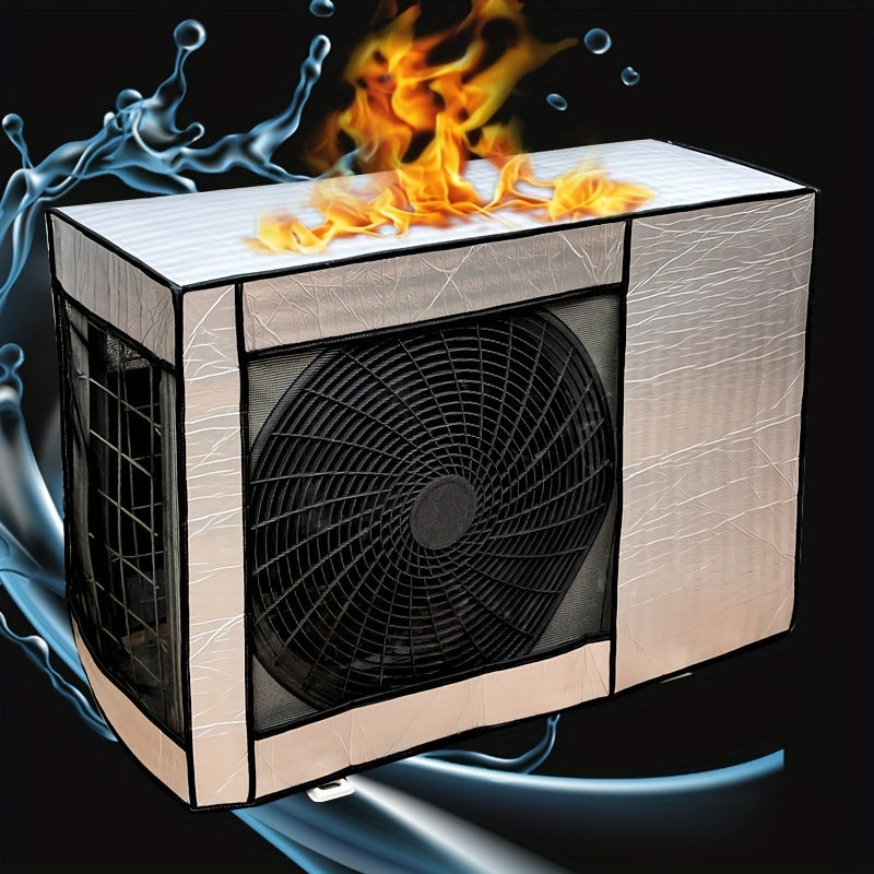 Fireproof Waterproof Insulated Cover for Outdoor Air Conditioners Noise Reduction