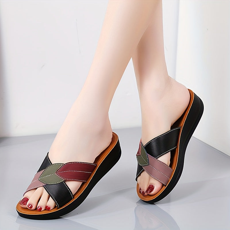 Women's Open-Toe Summer Slippers Casual Comfortable Easy-to-Wear