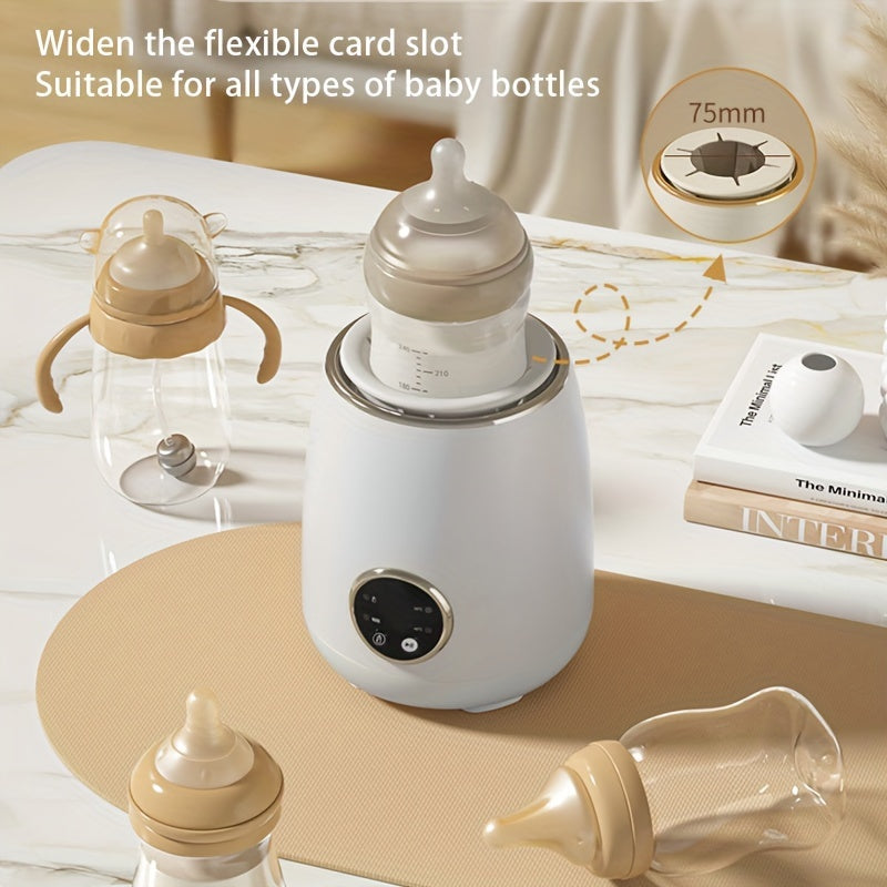 1 dona Smart Milk Shaker doimiy haroratni nazorat qilish bilan - 360-darajali ikki tomonlama harakat, suvsiz, uzoq davom etadigan batareyali, taymer, ko‘p funksiyali shisha mosligi, jim operation - Mukammal sovg‘a uchun