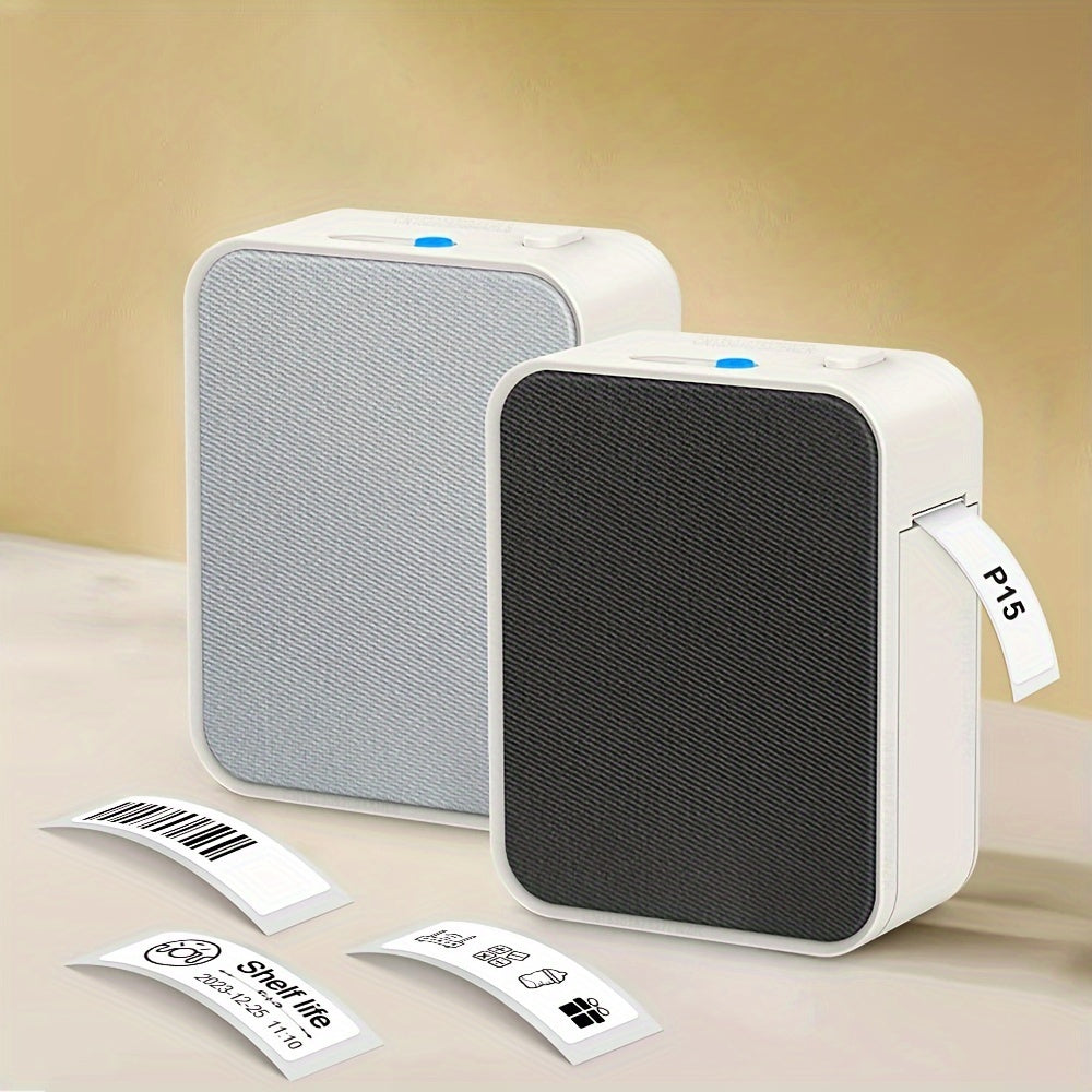 Wireless Thermal Label Printer for Barcodes and Labels 15mm HD Inkless Portable
