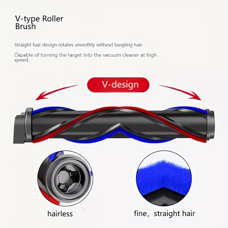LED yoritgichli vakuum tozalagich cho'tkasi, V7 V8 V10 V11 V15 simsiz tayoqli vakuum tozalagichlar uchun mos. 180 daraja ultra keng burchakka ega va mustahkam ABS materialidan tayyorlangan. Tozalashni yaxshilash uchun changni aniqlash chiroqlari mavjud.