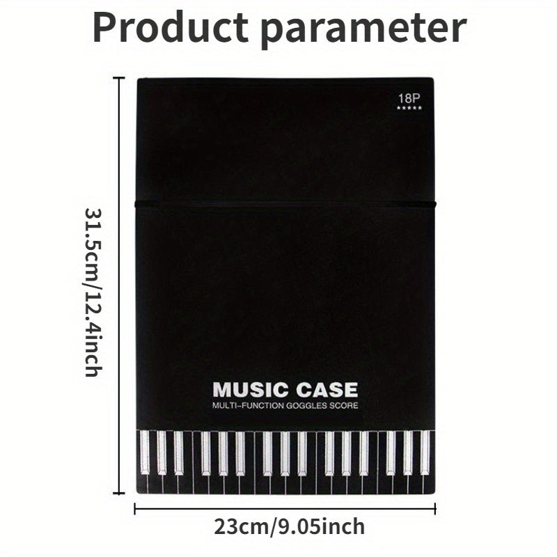 Adjustable A4 Size Piano Sheet Music Clip in White or Black ABS Material