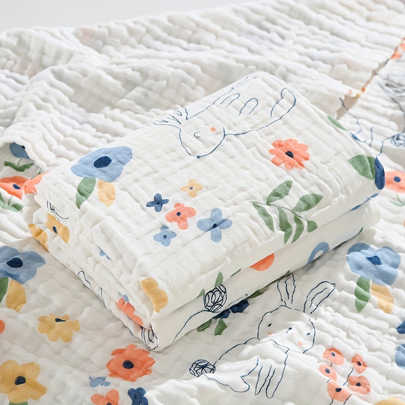 Kids' Bath Towel 69x90cm Bubble Gauze Soft Absorbent Lightweight Machine Washable