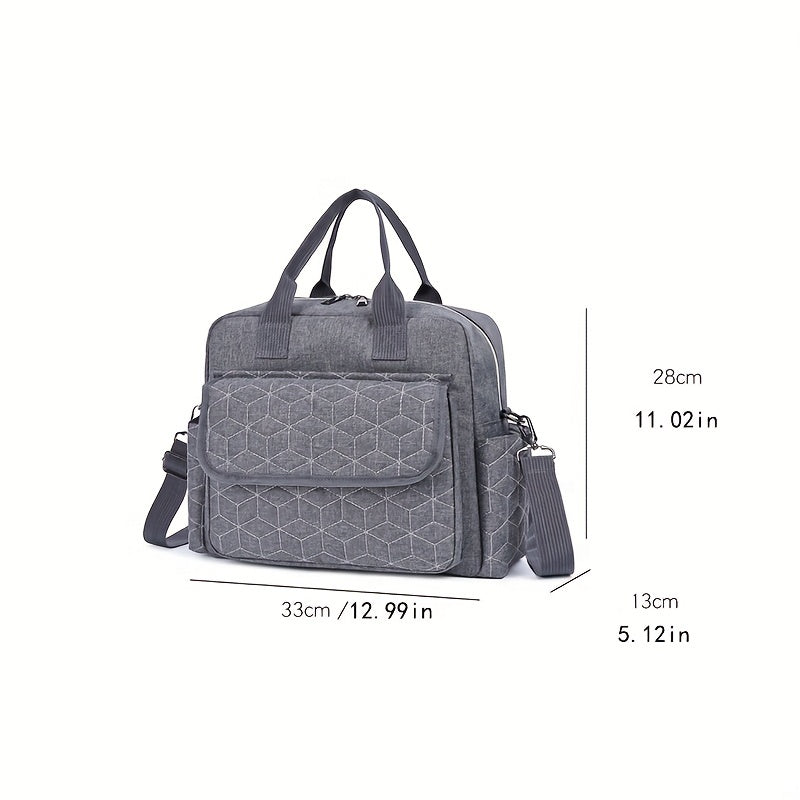Large Capacity Waterproof Diaper Bag with Mummy Bag Function for Travel and Daily Use