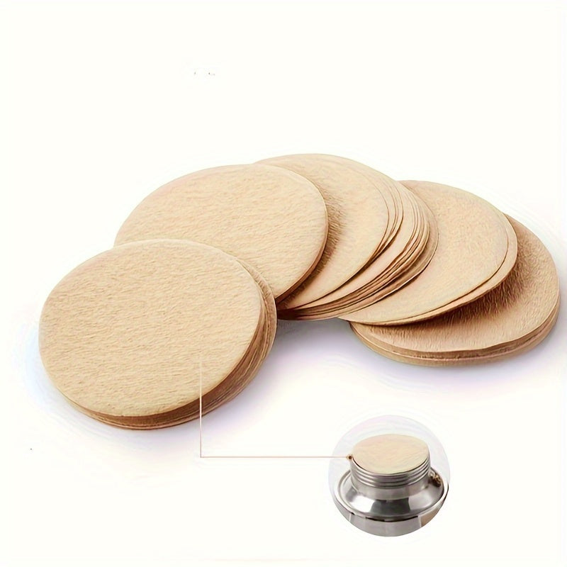100 Pieces Round Coffee Filter Papers, 51mm-58mm, Paper, Single Layer