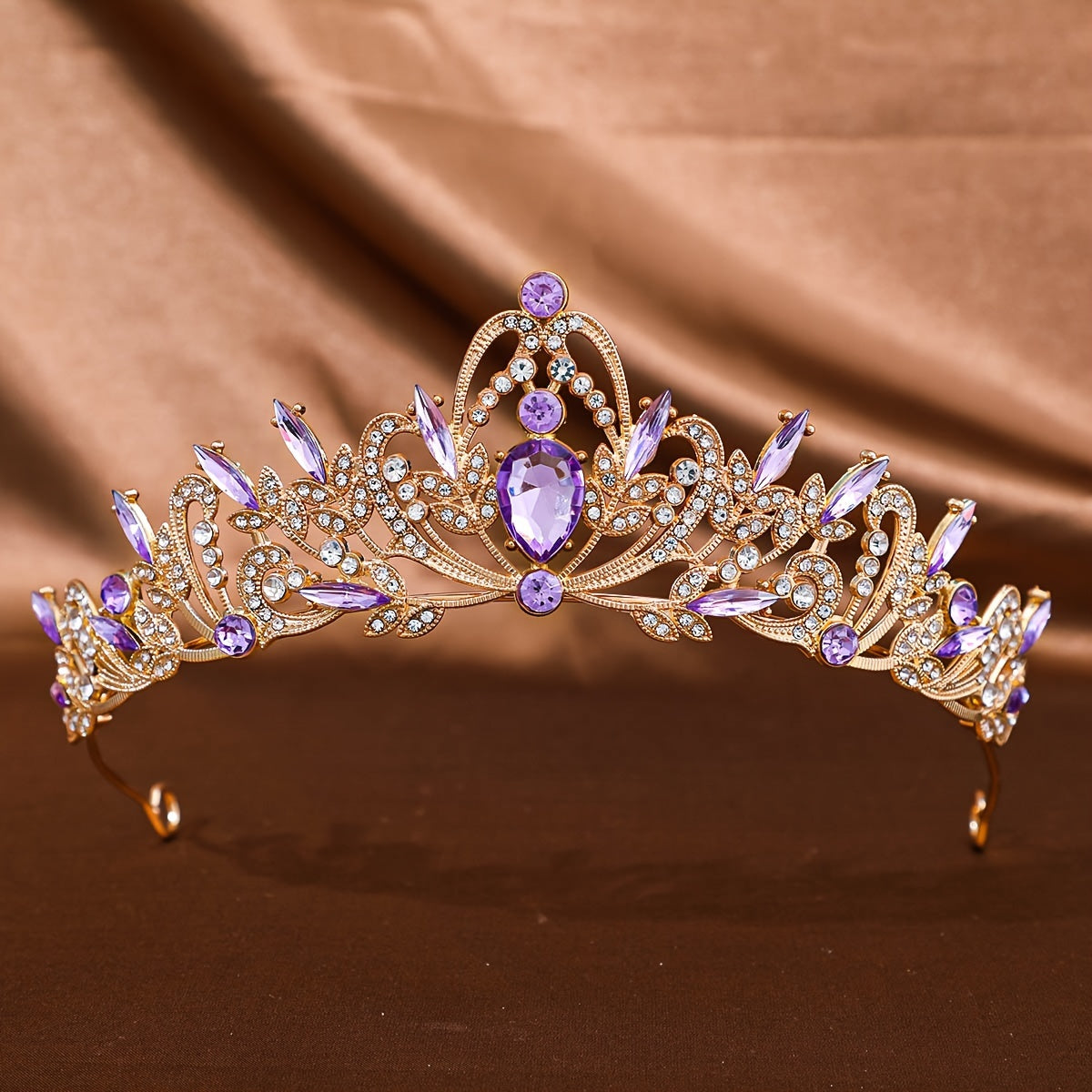 Women Crystal Tiara Crown Set Rhinestone Prom Headpiece for Brides and Events