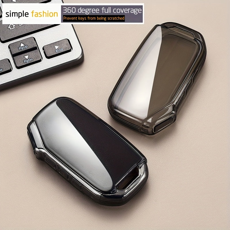 Unisex TPU Protective Car Key Cover Full Coverage for SUV Remote