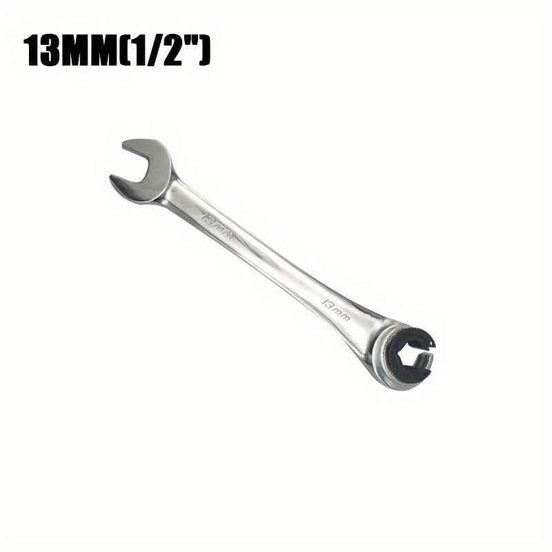 Universal Fixed Head Tubing Ratchet Open End Wrench Combination Tool