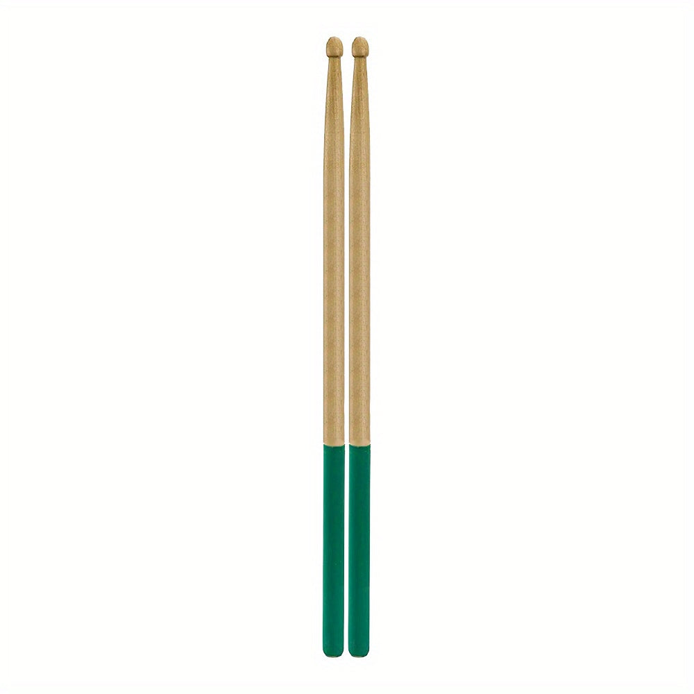 Maple Drumsticks with Non-Slip Rubber Handle for Beginners in 5 Colors