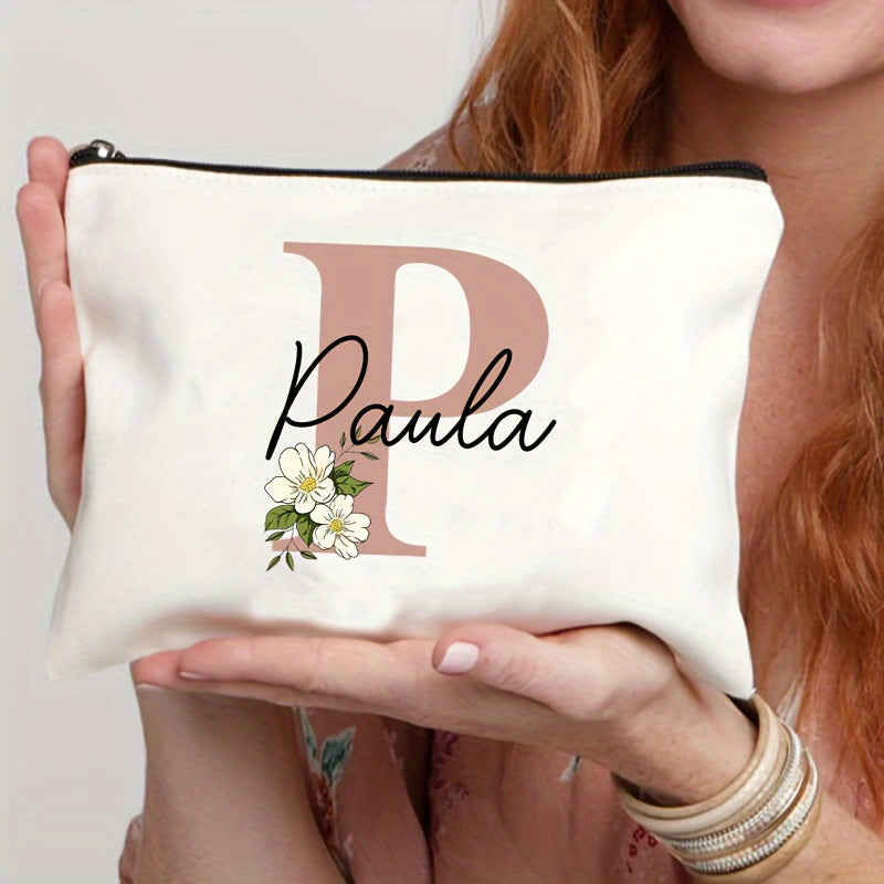 Personalized Makeup Bag Travel Toiletry Organizer Cosmetic Pouch for Women
