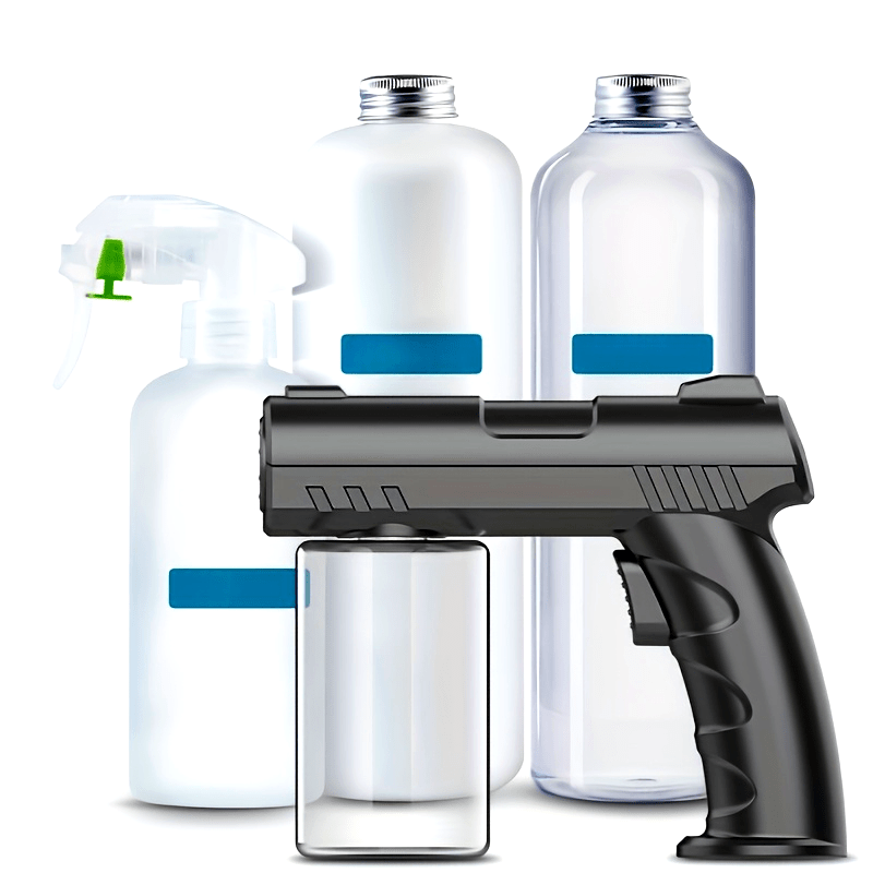 Handheld Nano Blue Light UV Spray Gun with Large Fog Volume Long Range Anti-Clogging Nozzle