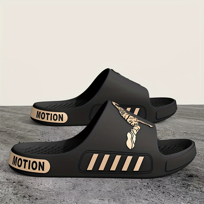 Unisex EVA Slip-On Slippers Breathable Non-Slip Indoor Outdoor White Brown