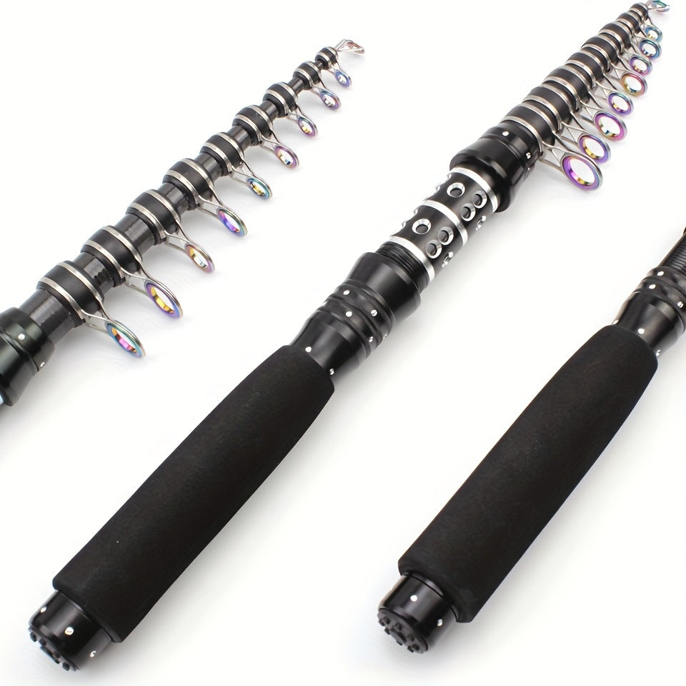 Carbon Fiber Telescopic Fishing Rod 2.1m-3.0m for Carp Bass Sea Fishing