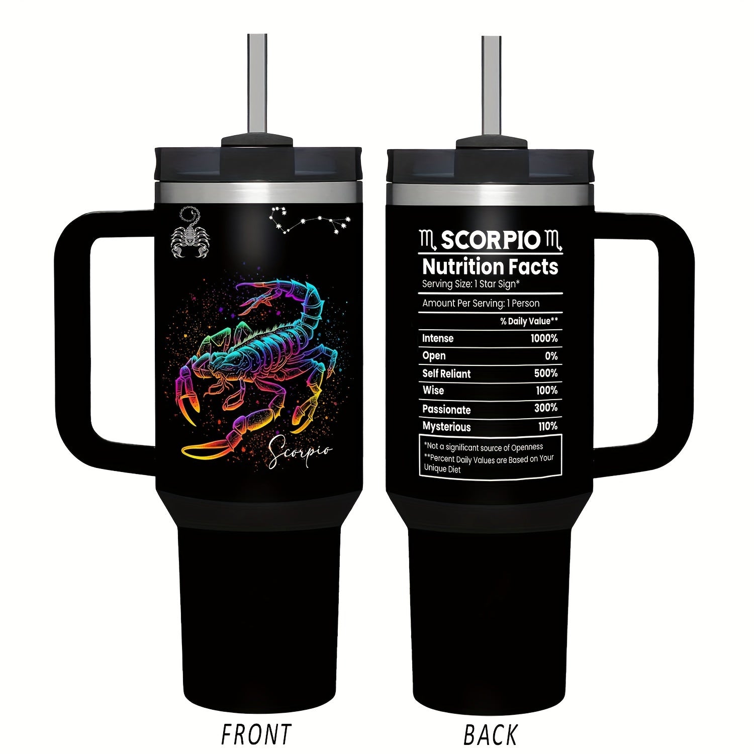 40oz Insulated Stainless Steel Water Bottle with Lid and Straw for Travel and Summer