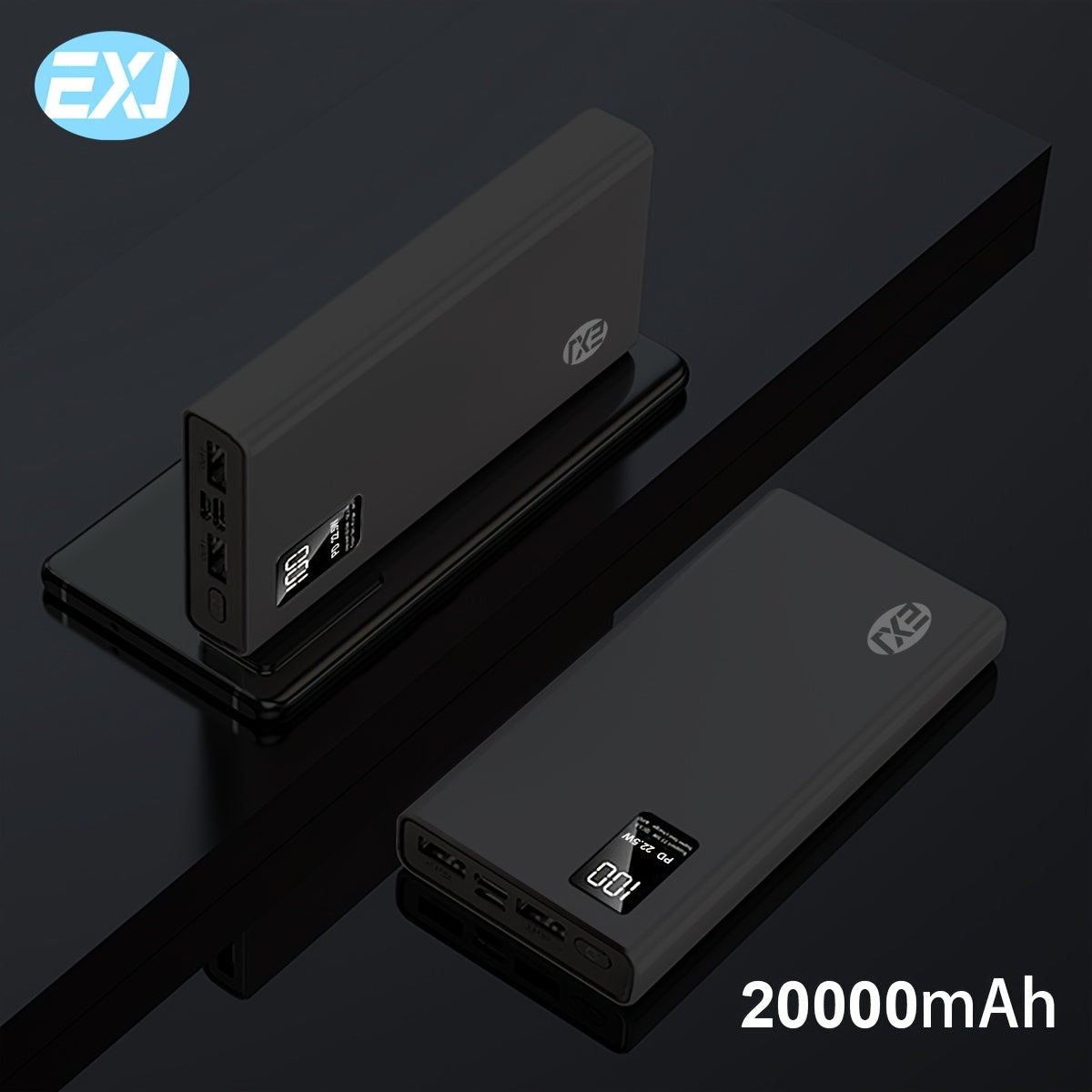 20000mAh Portable Power Bank with 22.5W Fast Charging, Dual USB-C QC PD, LED Display