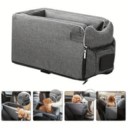 Dog Car Seat for Small to Medium Breeds Durable Polyester Safety Leash Non-Slip Travel Bed