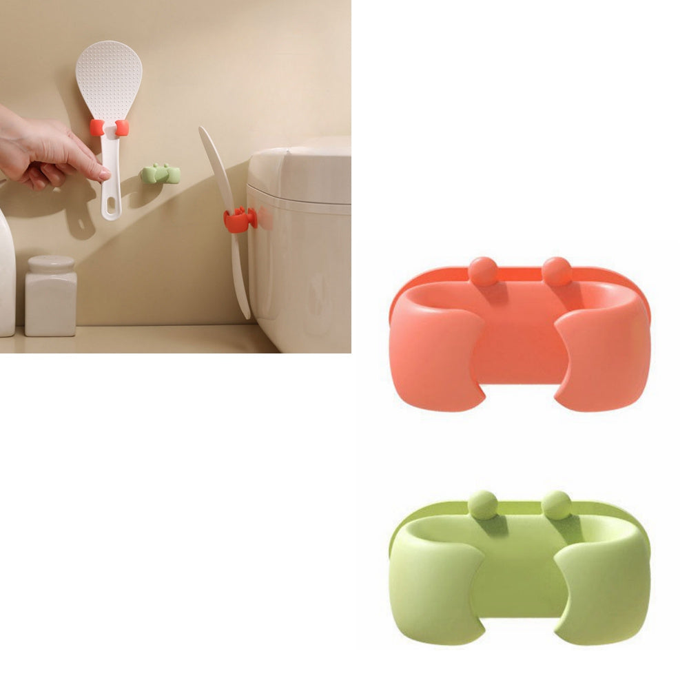 2 Pieces Silicone Adhesive Keychain Hooks for Bathroom Kitchen Living Room Organizing