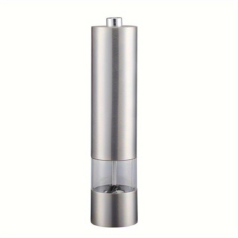 Electric Spice Grinder Salt and Pepper Mill with LED Light, Adjustable Stainless Steel