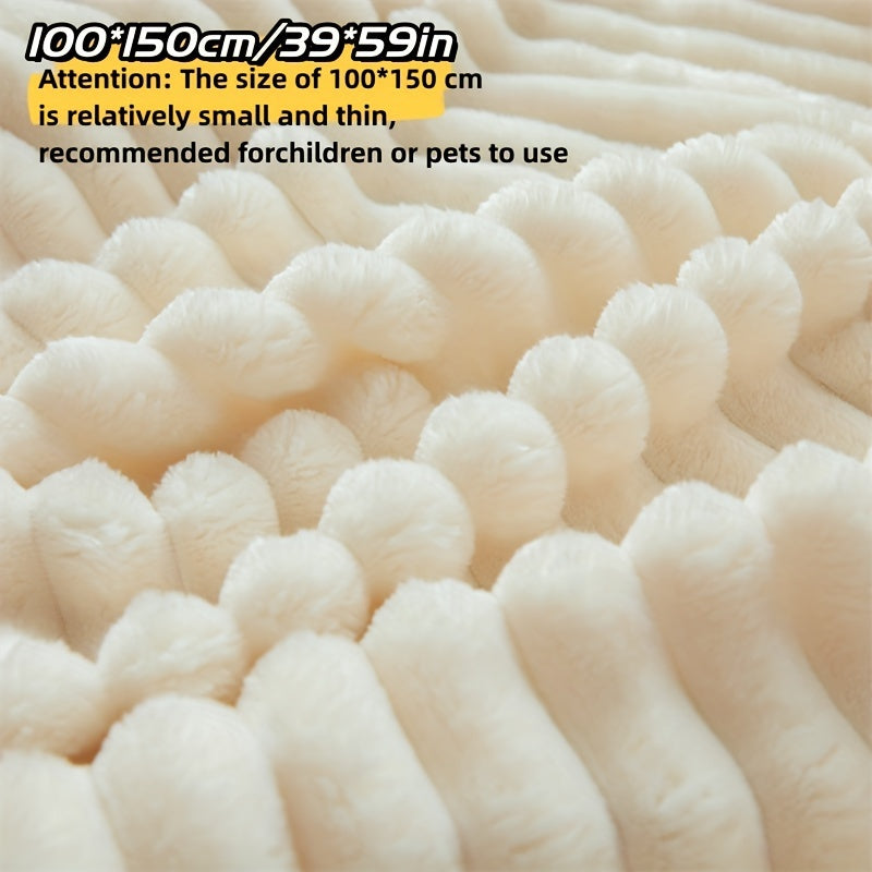 Manta de felpa ultra suave amarilla para sofá, cama y viaje, comodidad acogedora