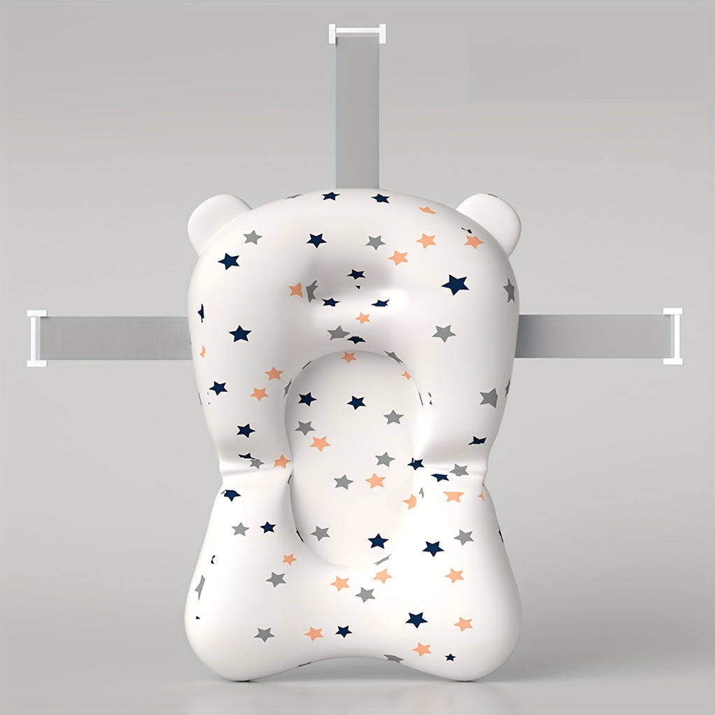 Мягкий полиэстерный нескользящий подкладка для сиденья для купания малышей и детей, ремень безопасности