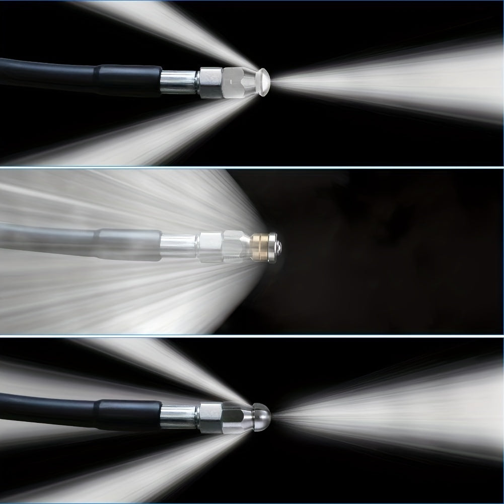 5800 PSI Sewer Jetter Kit for Pressure Washer Drain Cleaning with Corner Hose Attachment