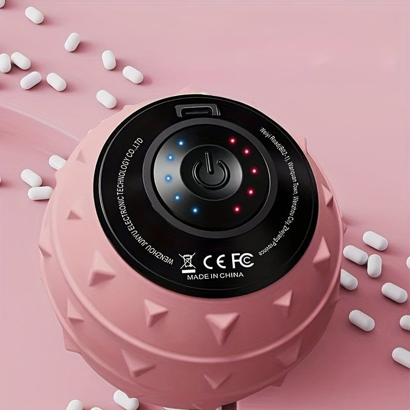 Pelota de masaje eléctrica portátil para yoga con batería de litio recargable por USB 1300mAh