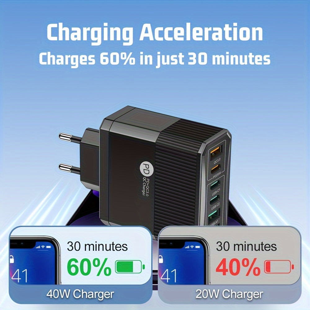 European Standard USB Charging Adapter Fast Charge for Smartphones