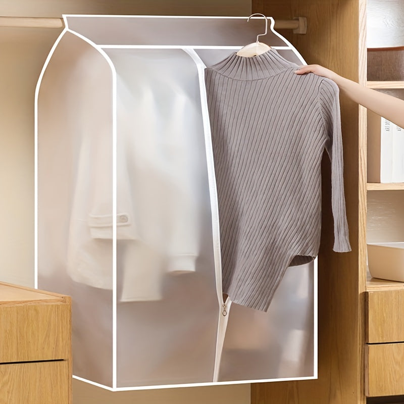 Foldable Transparent Wardrobe Storage Bag Dustproof Cover for Hanging Clothes
