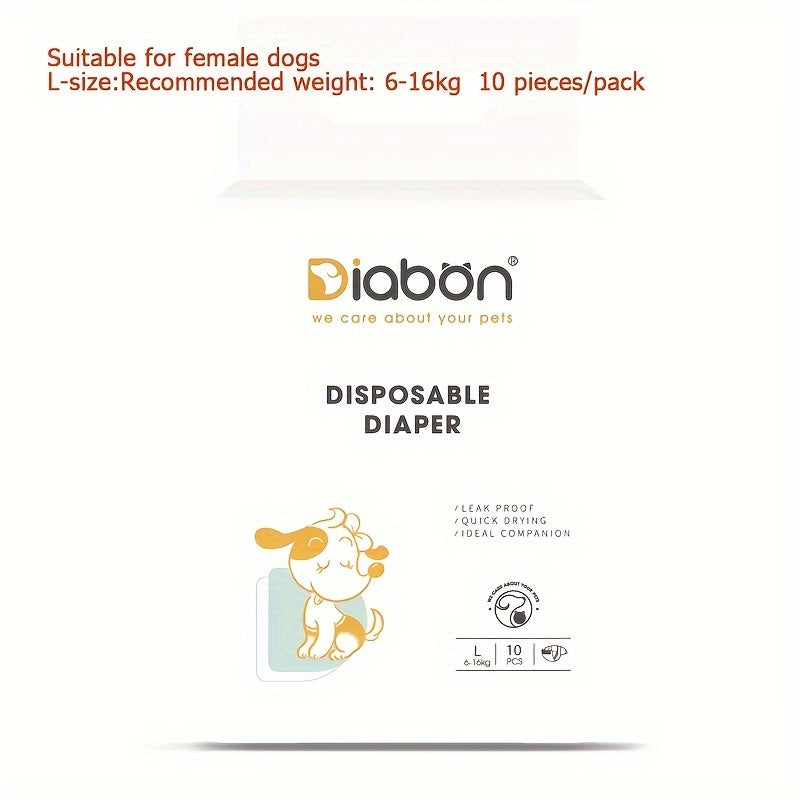 Pañales para perros para mascotas pequeñas, secado instantáneo, a prueba de fugas, suaves, multidireccionales